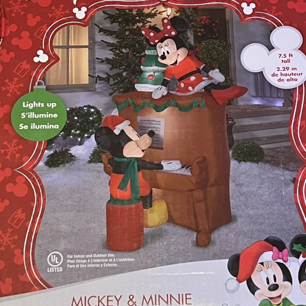 ISO: Gemmy Mickey & Minnie Holiday Inflatable - Red, Green, Brown